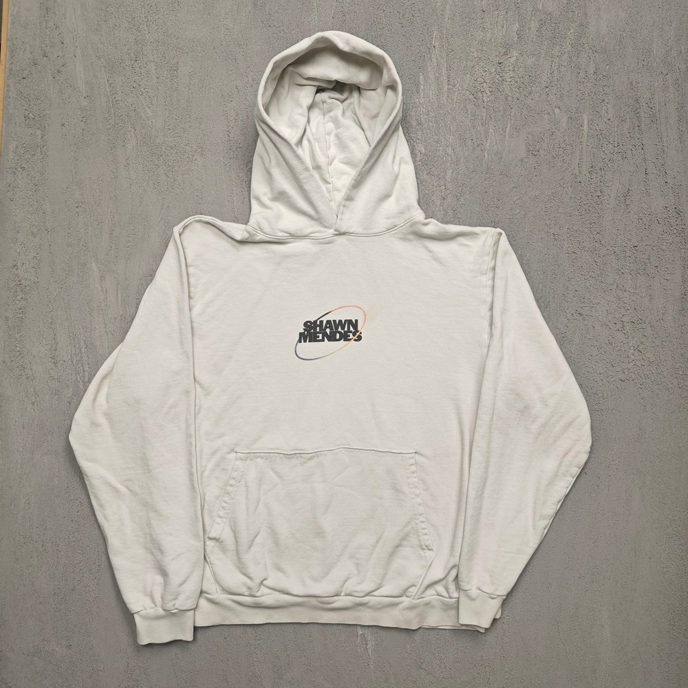 Shawn Mendes Wonder The World Tour Hoodie Mens XXL White 2022 Shawn Mendes